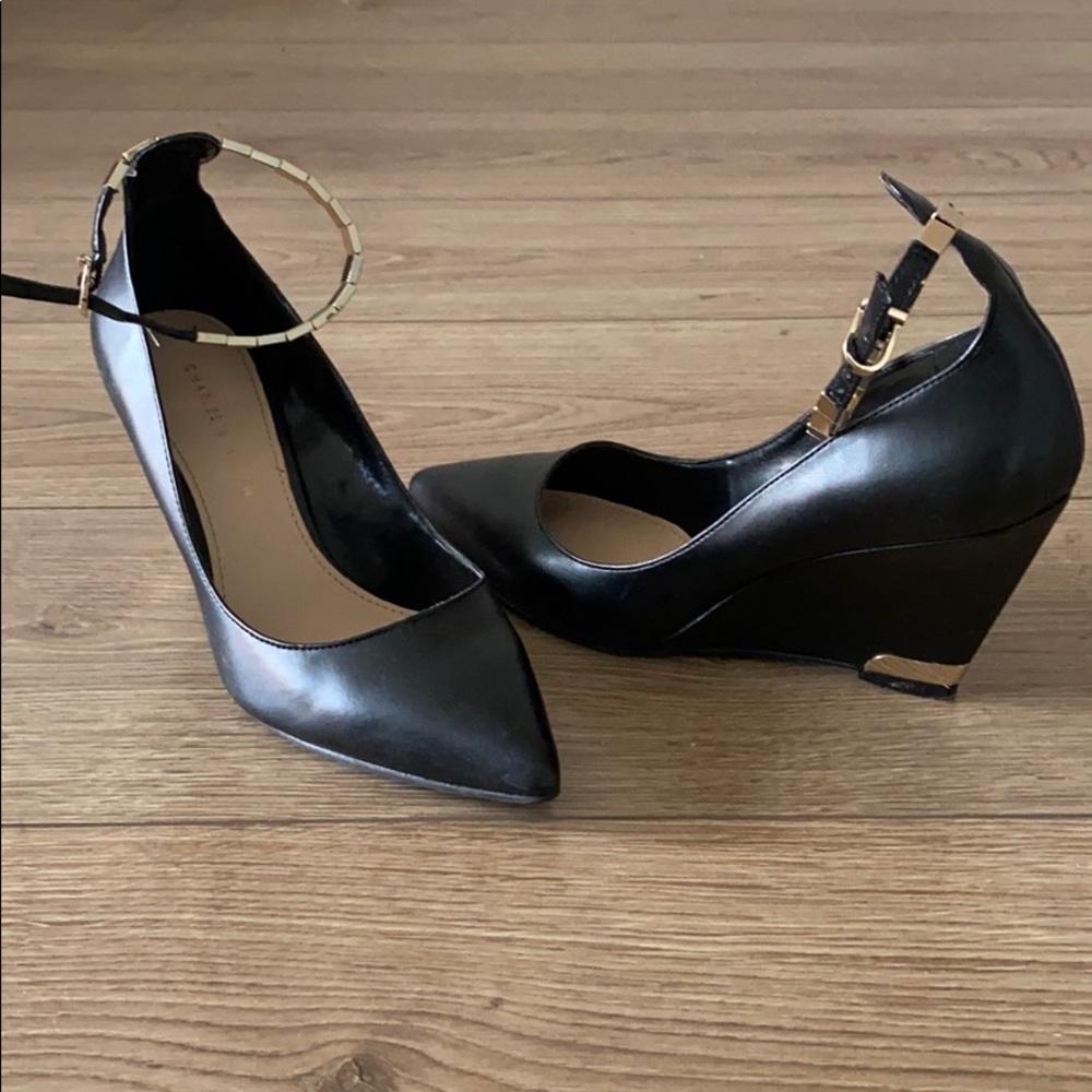 Charles & Keith wedge heels